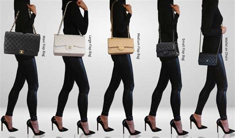 classic chanel handbag sizes|Chanel Classic Bag Size Comparison .